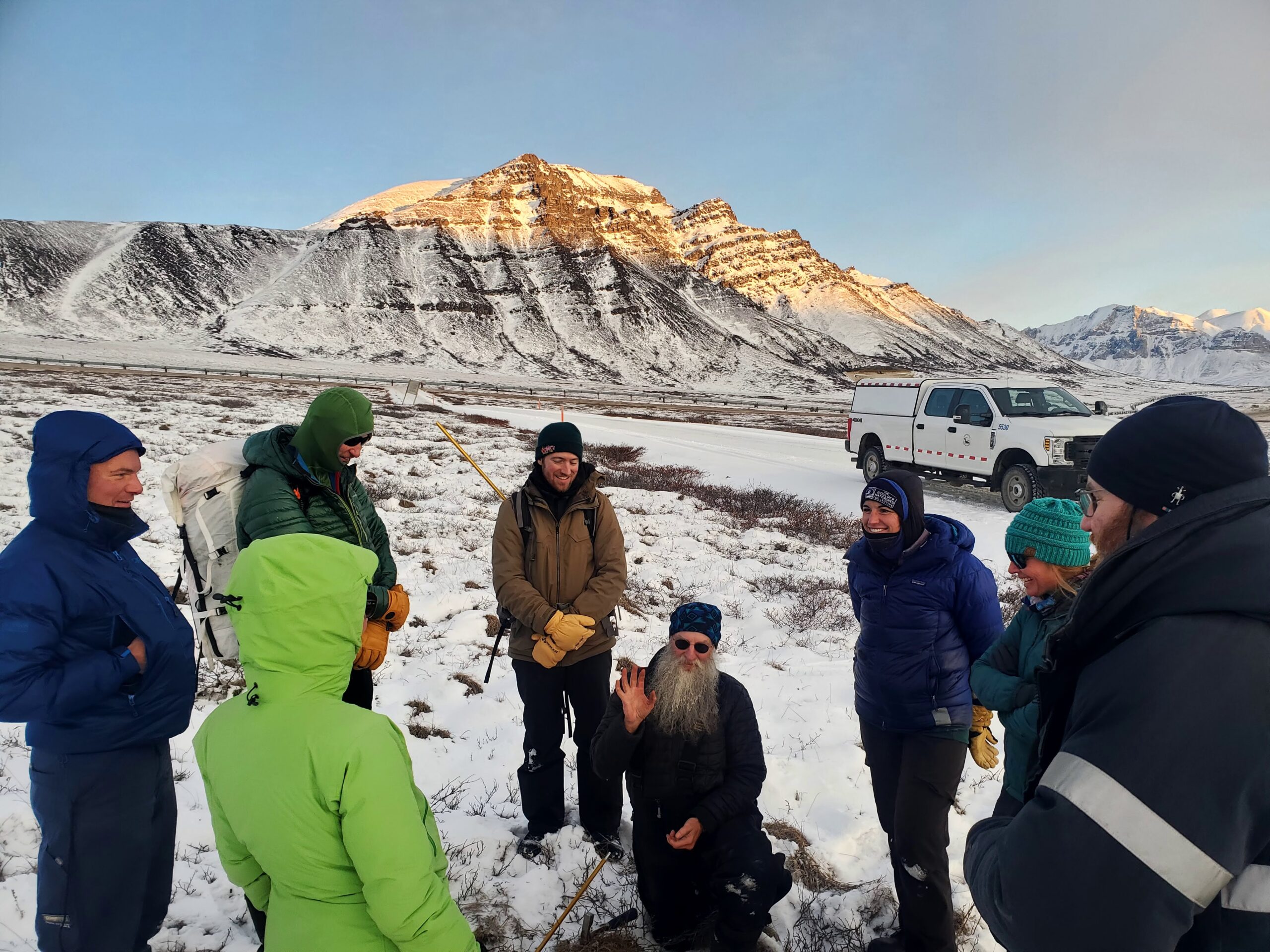 impromptu science lecture in the arctic